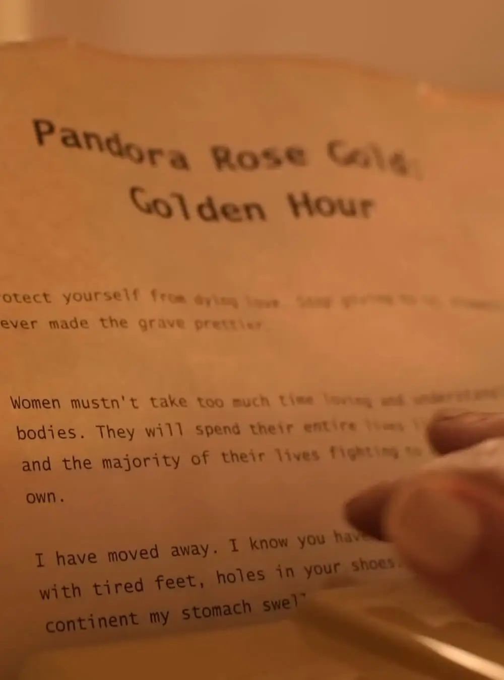 Golden Hour – Pandora